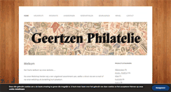 Desktop Screenshot of geertzenphilatelie.nl