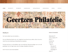 Tablet Screenshot of geertzenphilatelie.nl